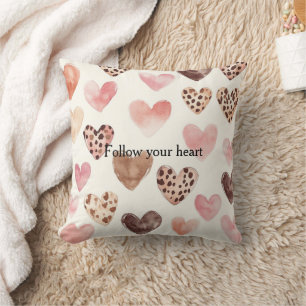 Pink Brown Leopard Druckerhitze Kissen