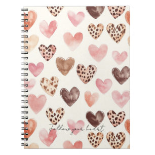 Pink Brown Leopard Druckerhitze Notizblock