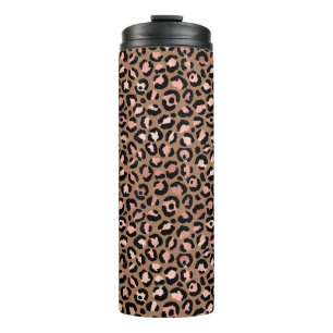 Pink Brown Leopard Thermosbecher