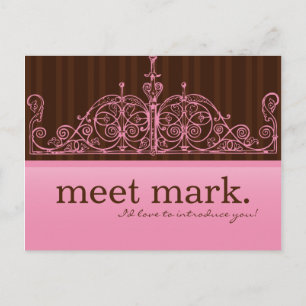 Pink & Brown Sales Postkarte