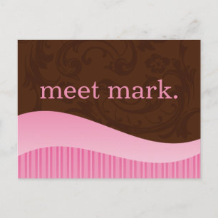 Pink & Brown Sales Postkarte