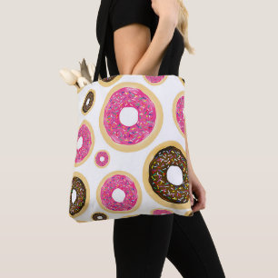 Pink & Brown Sprinkle Donuts Moderne lustige Süße