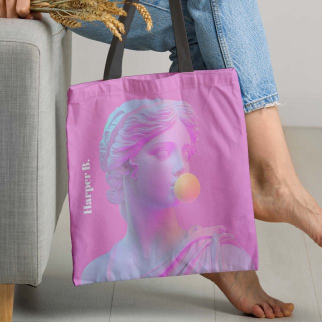 Pink Bubble Gum Pop Venus (Unleash your inner goddess with the Pink Bubble Gum Pop Venus Tote Bag! )