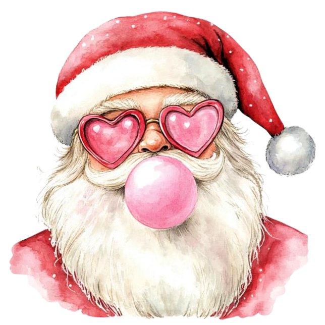 Pink Bubble Gum Santa Hoodie (Von Creator hochgeladen)