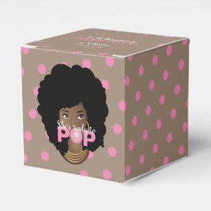 Pink Bubblegum, Polka Dot Sie ist bereit zum Pop Geschenkschachtel