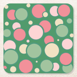 Pink Bubbles Coaster Rechteckiger Pappuntersetzer