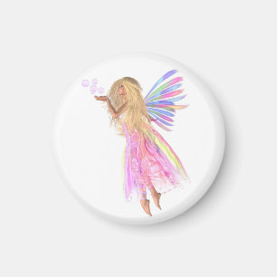 Pink Bubbles Fairy Magnet