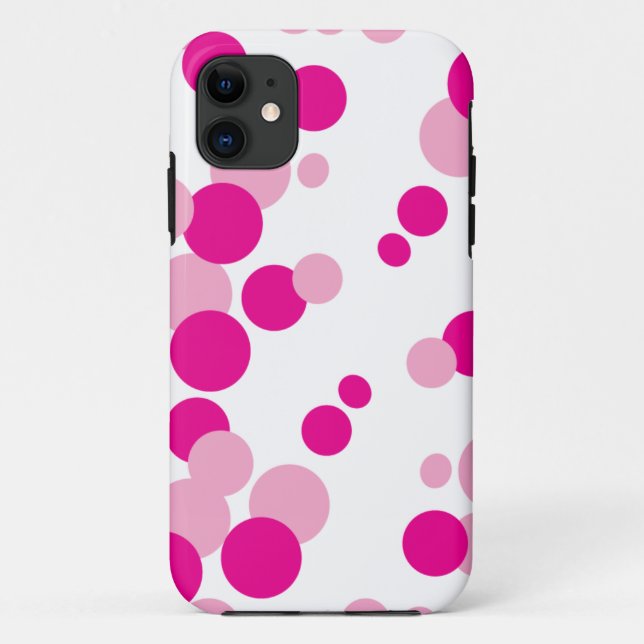 Pink Bubbles iPhone Case (Rückseite)