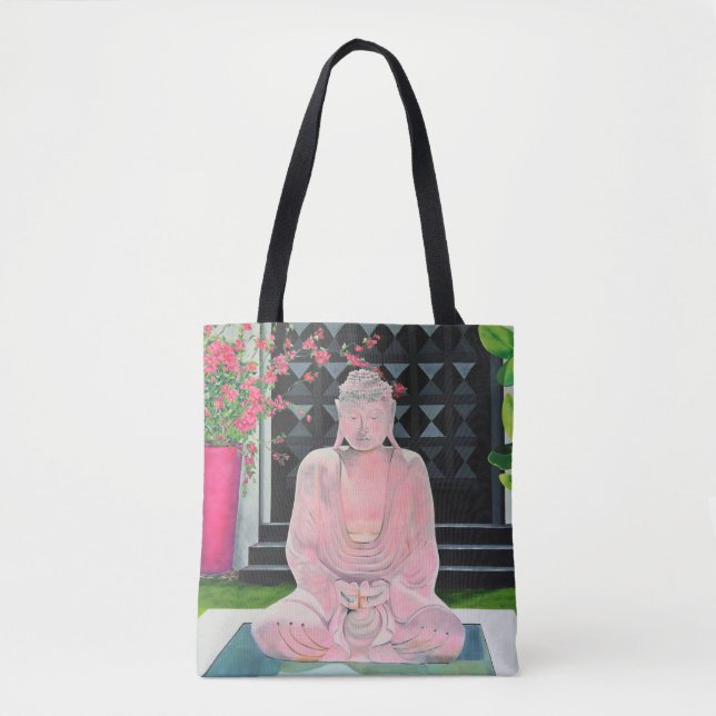 Pink Buddha Tote Tasche (Vorderseite)