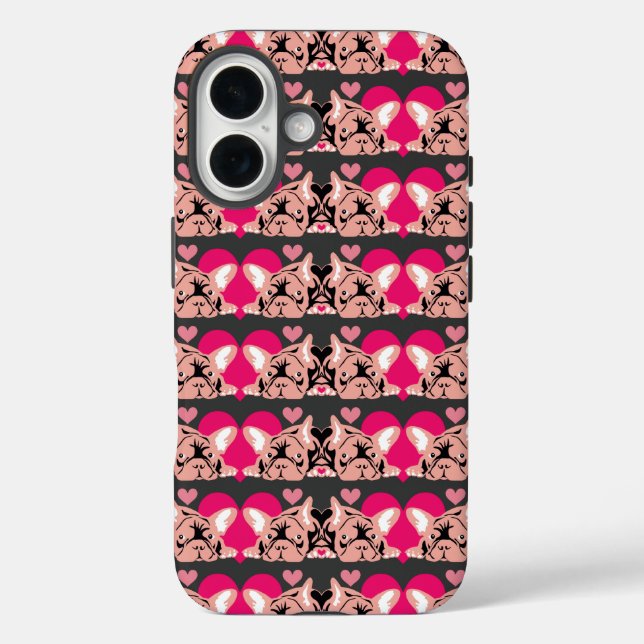 Pink Bulldogs Case-Mate iPhone Hülle (Rückseite)