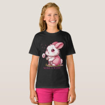Pink Bunny and Dandelion Wish