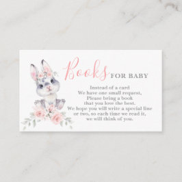 Pink Bunny Girl Bringen Sie eine Book Card Begleitkarte