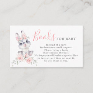 Pink Bunny Girl Bringen Sie eine Book Card Begleitkarte