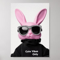 Pink Bunny in Sonnenbrille