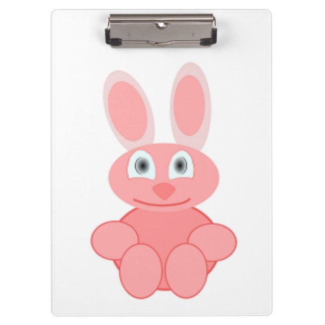 PINK BUNNY RABBIT KLEMMBRETT (Vorderseite)