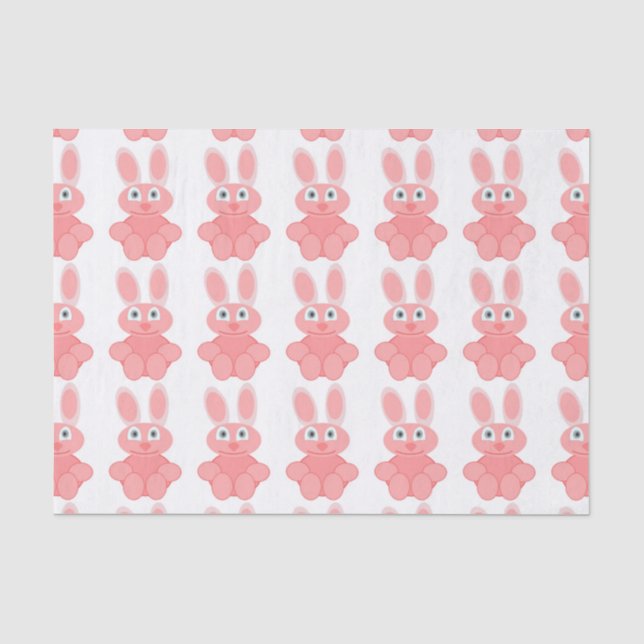 PINK BUNNY RABBIT SEIDENPAPIER (Vorderseite)