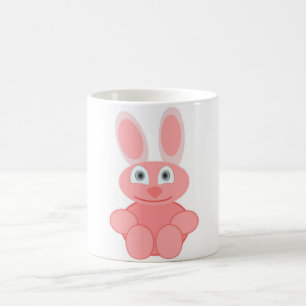 PINK BUNNY RABBIT TASSE