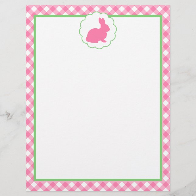 Pink Bunny Silhouette (Vorderseite)