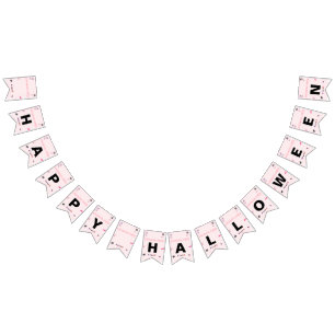 Pink Bunting Halloween Wimpelkette