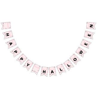 Pink Bunting Halloween Wimpelkette