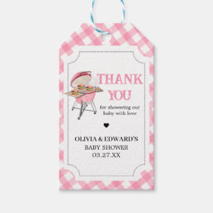 Pink Burger GRILLEN Baby Duwer Fevor Tags Geschenkanhänger