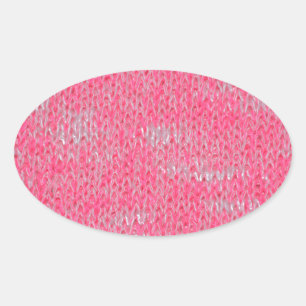 Pink Burn Out Pattern Liebe Frieden Kunst Ovaler Aufkleber