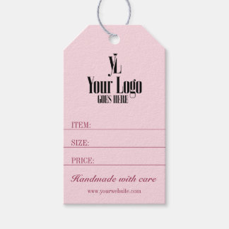 Pink Business Logo Clothing Boutique Price Tag Geschenkanhänger