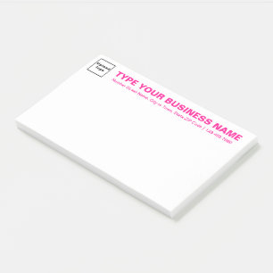 Pink Business Schriftart White Large Beitrag Post-it Klebezettel