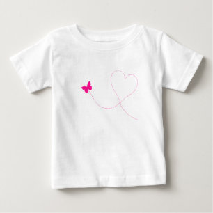 Pink Butterfly Baby T - Shirt