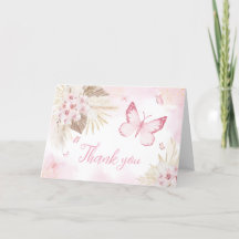 Pink Butterfly Babydusche