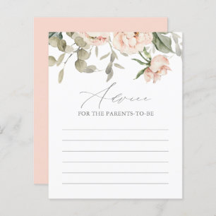 Pink Butterfly Babyduschkarte