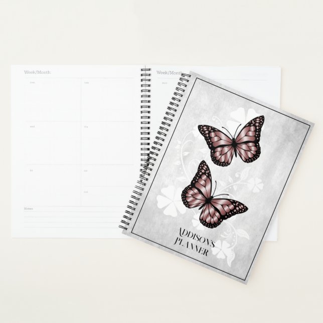 Pink Butterfly Floral Plane Planer (Anzeige)