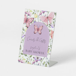 Pink Butterfly Lavendel Arch Cards & Geschenke Sockelschild