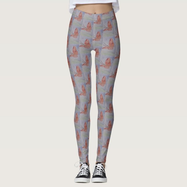 Pink Butterfly Leggings (Vorderseite)