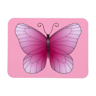 Pink Butterfly Magnet