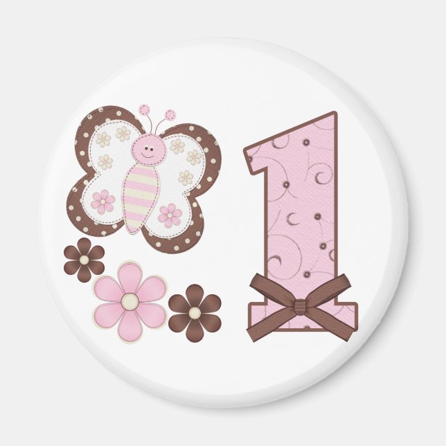 Pink Butterfly Magnet (Vorne)