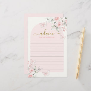 Pink Butterfly-Ratschlag für die Mama, die Karte s