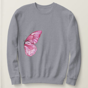 Pink Butterfly Sweatshirt - Grace trifft auf Komfo