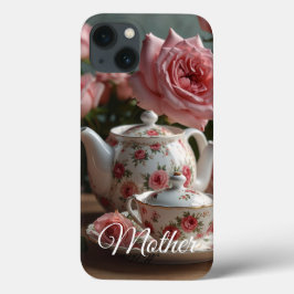Pink Cabbage Rose Tea iPhone / iPad case