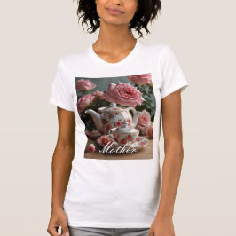 Pink Cabbage Rose Tee