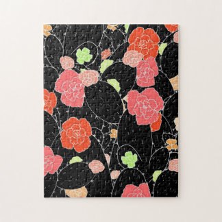 Pink Cactus Blume Sketch Puzzle