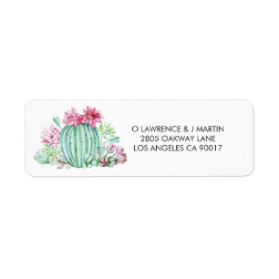 Pink Cactus Blume Succules Aquarell