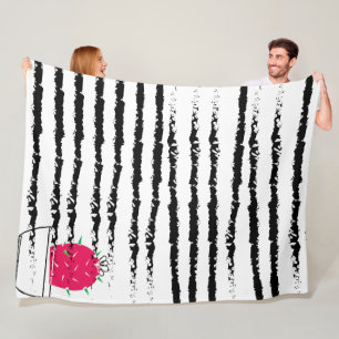 Pink Cactus pattern Fleecedecke