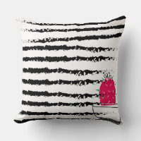 Pink Cactus striped pattern