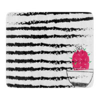 Pink Cactus striped pattern