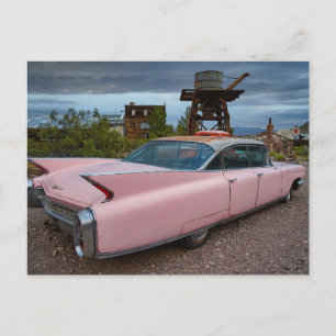 PINK CADDY CAR Postkarten