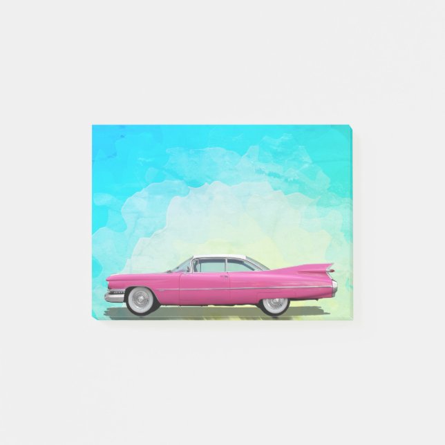 Pink Cadillac Post-it Klebezettel (Vorderseite)
