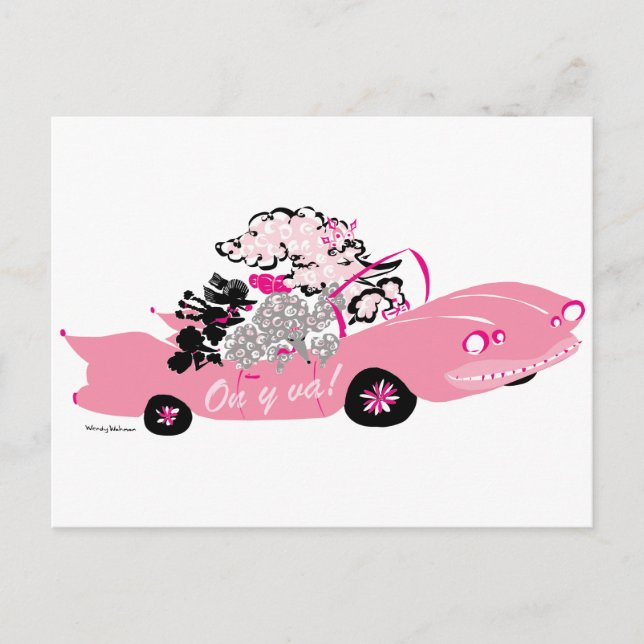 Pink Cadillac Postkarte (Vorderseite)