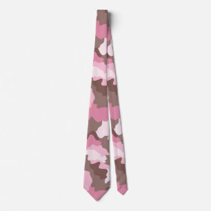 Pink Camo Tarouflage Pattern Krawatte