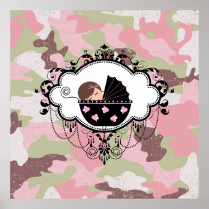 Pink Camouflage Baby Giro del Malcantone Poster